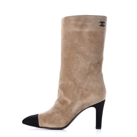 chanel gabrielle signature suede satin cc boots|High boots .